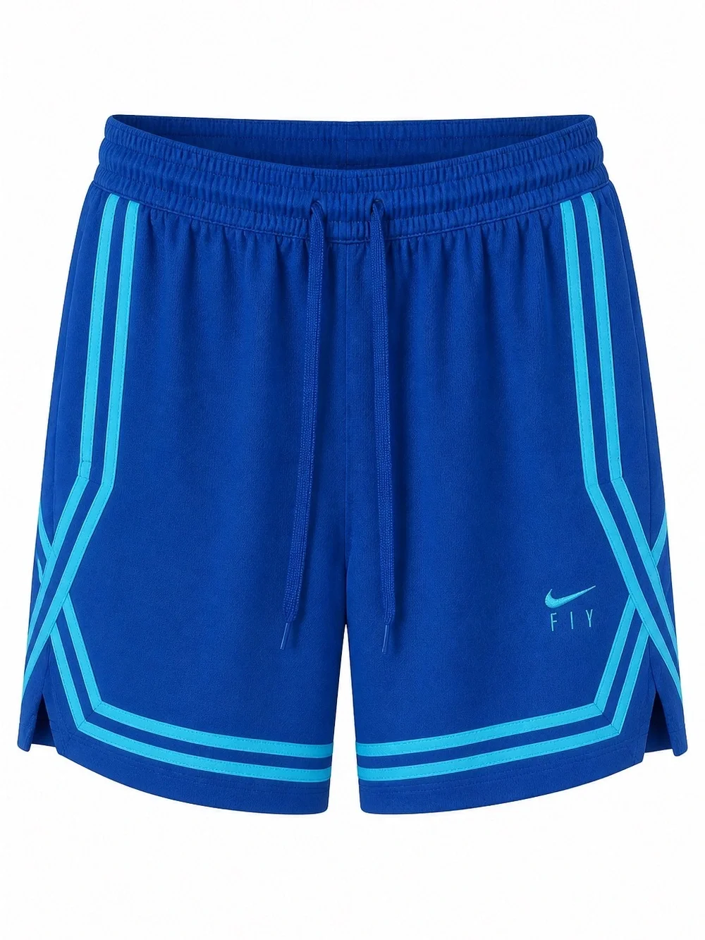Nike Women’s Royal Blue Athletic Shorts with Aqua Stripes